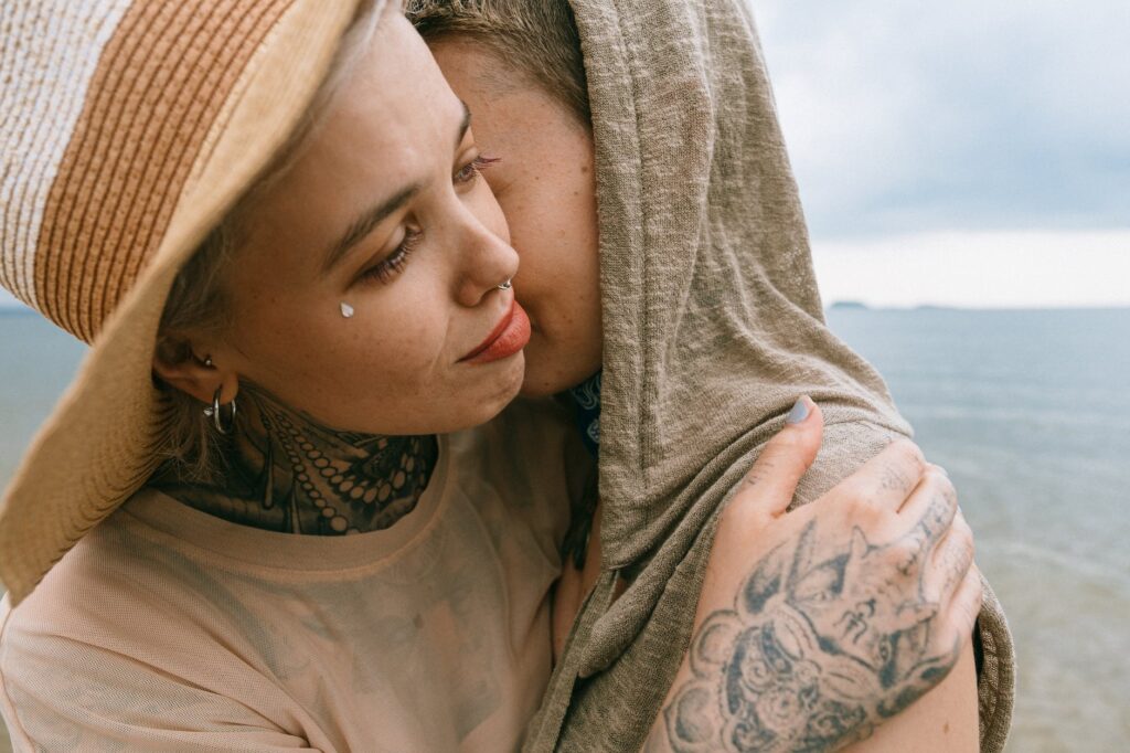 Woman Comforting Friend showing emotional intelligence